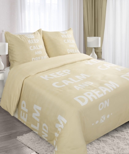 Komplet pościeli 200x220 keep calm and dream