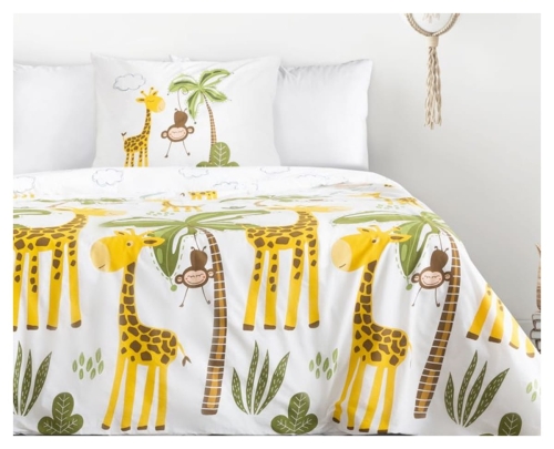 Komplet pościeli bawełnianej Design 91 140x200 Giraffe