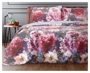 Komplet pościeli z bawełny satynowej 160x200 Peonia