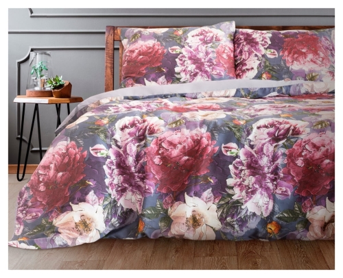 Komplet pościeli z bawełny satynowej 200x220 Peonia