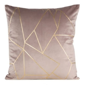 Poszewka dekoracyjna velvet Almes 45x45 pudrowa