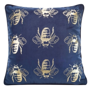 Poszewka dekoracyjna velvet Blink 45x45 granatowa