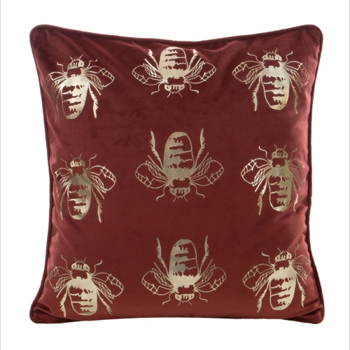 Poszewka dekoracyjna velvet Blink 45x45 ceglana