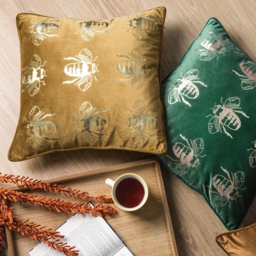 Poszewka dekoracyjna velvet Blink 45x45 ciemno turkusowa