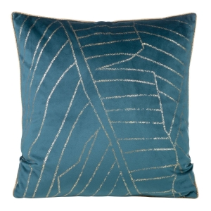 Poszewka LC velvet 45x45 Musa granatowo złota