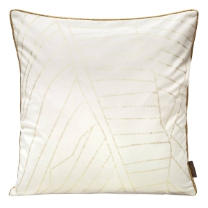 Poszewka LC velvet 45x45 Luna biało złota