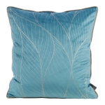 Poszewka LC velvet 45x45 Lotos niebiesko złota
