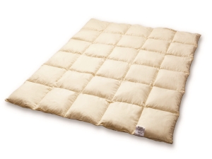 Kołdra ciepła pierze gęsie 200x220 krem 3kg
