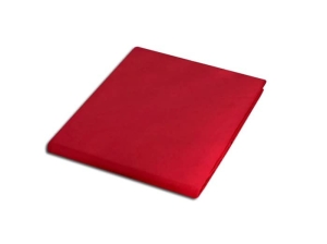 Prześcieradło 200x220 satynowe w kolorze czerwonym