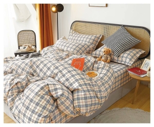 Komplet pościeli dwustronnej 140x200 kratka burberry