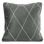 Poszewka velvet Margo 45x45 srebrna