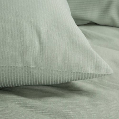 Ekskluzywna pościel Terra Collection jasnozielona 220x200 Montenegro