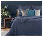 Ekskluzywna pościel Terra Collection granatowa 220x200 Palermo