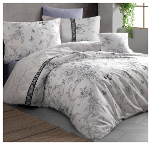 Pościel bawełniana 160x200 Alegra Grey