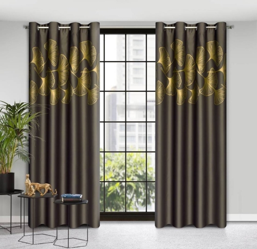 Zasłona Harmony 140x250 brązowa przelotki