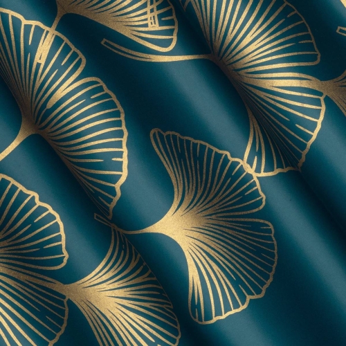 Zasłona Harmony 140x250 ciemno turkusowa przelotki