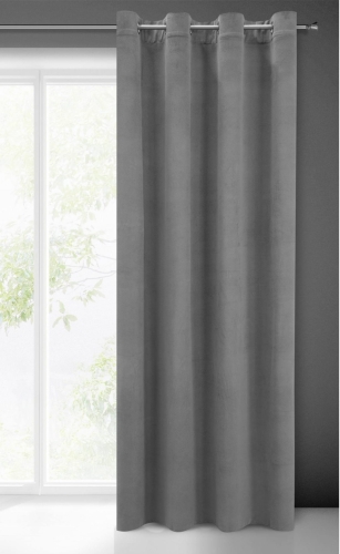 Zasłona Milo 140x250 stalowa przelotki