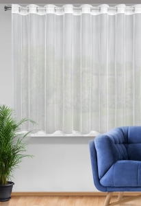 Firanka gotowa Maya 300x145 biała przelotki