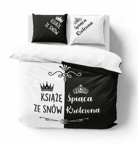 Pościel bawełniana Holland 160x200 Książe ze Snów - Śpiąca Królewna