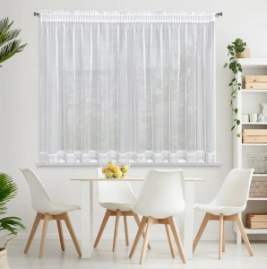 Firanka gotowa Sari 400x145 biała taśma