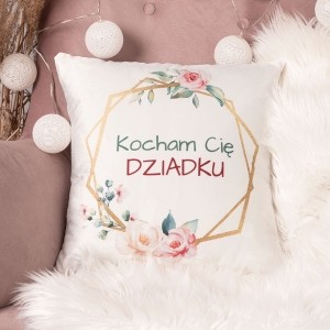 Poszewka 40x40 Kocham Cię Dziadku