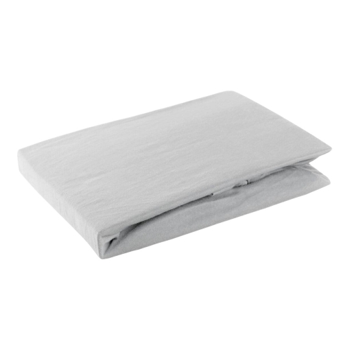 Prześcieradło D91 200x220 jersey z gumką w kolorze srebrnym