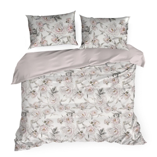 Komplet pościeli Lea 220x200 w kwiaty peoni