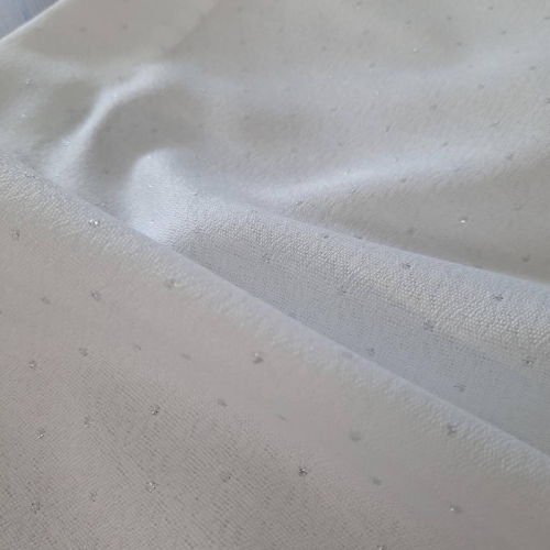 Serweta Ellen 85x85 biało srebrny
