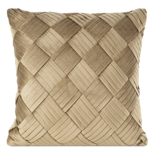 Poszewka velvet beżowa 45x45 Sonia