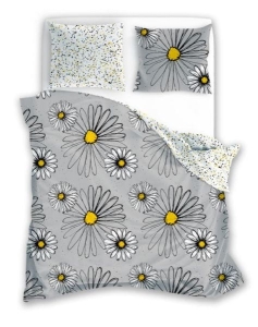 Pościel bawełniana Elegant 160x200 w stokrotki