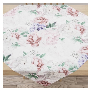 Serweta wodoodporna velvet 85x85 Peonia