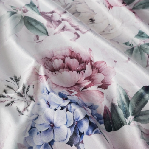 Serweta wodoodporna velvet 85x85 Peonia