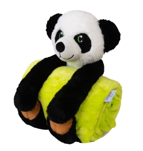 Kocyk z maskotką 85x100 Panda