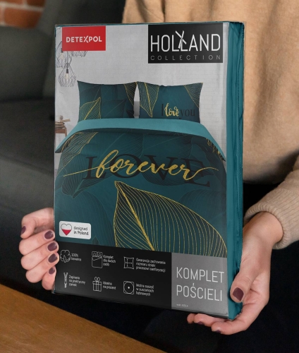 Pościel bawełniana Holland 160x200 Love Forever