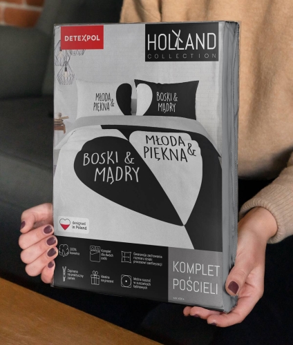 Pościel bawełniana Holland 220x200 Boski I Mądry Młoda I Piękna