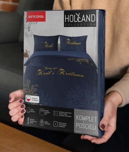 Pościel bawełniana Holland 220x200 Król i Królowa