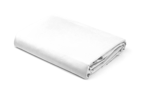 Prześcieradło Pure 140x200 satynowe z gumką w kolorze białym