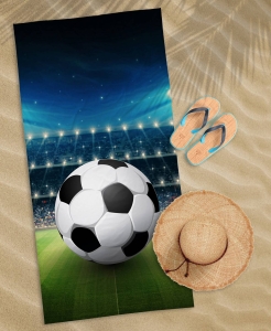 Ręcznik plażowy 70x140 Piłka Nożna