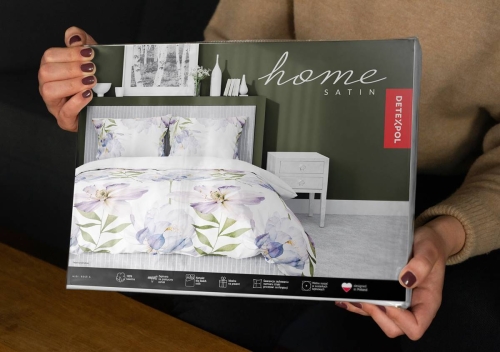 Pościel satyna bawełniana biała Home Satin 220x200 w magnolie