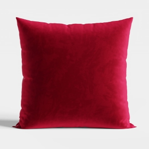 Poszewka velvet 40x40 czerwona