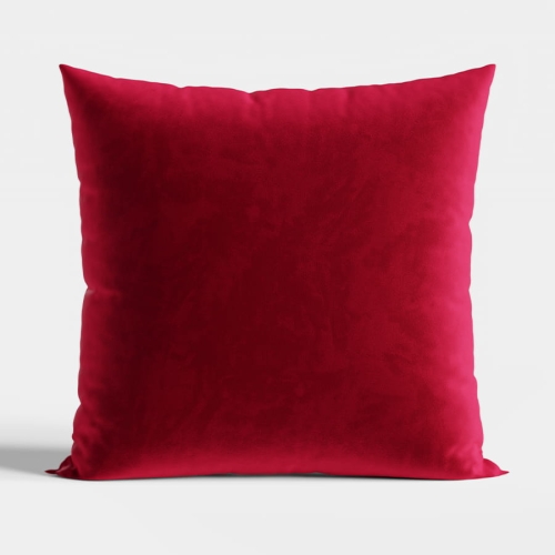 Poszewka velvet 40x40 czerwona