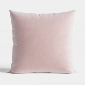 Poszewka velvet 40x40 jasnoróżowa