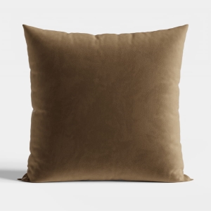 Poszewka velvet 40x40 brązowa