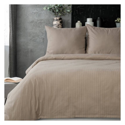 Pościel flanelowa beżowa Esprit 160x200 Premium