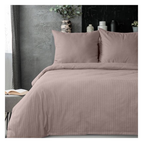 Pościel flanelowa różowa Esprit 160x200 Premium