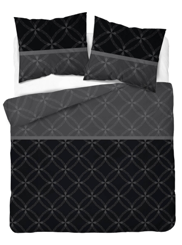 Pościel satyna bawełniana Home Satin 160x200 czarno popielata