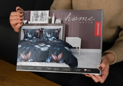 Pościel satyna bawełniana Home Satin 160x200 w duże kwiaty