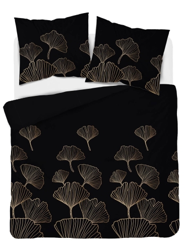 Pościel satyna bawełniana Home Satin 140x200 czarno złota