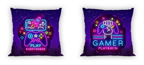 Poszewka bawełniana 40x40 Gamer Play