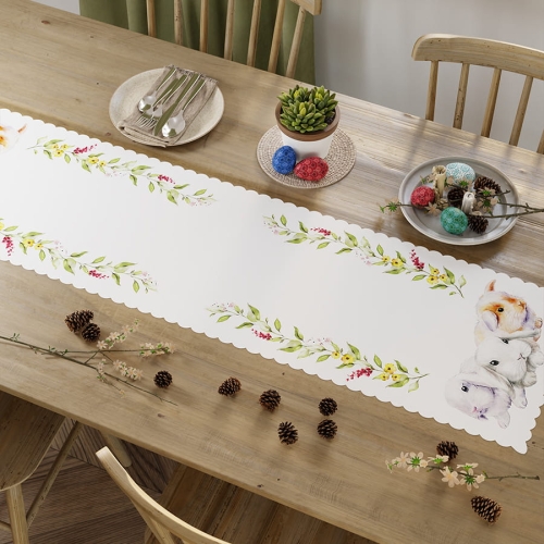 Bieżnik wodoodporny 38x140 Króliki Wielkanocne